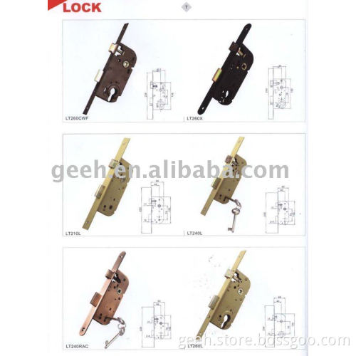 Euro style mortise lock